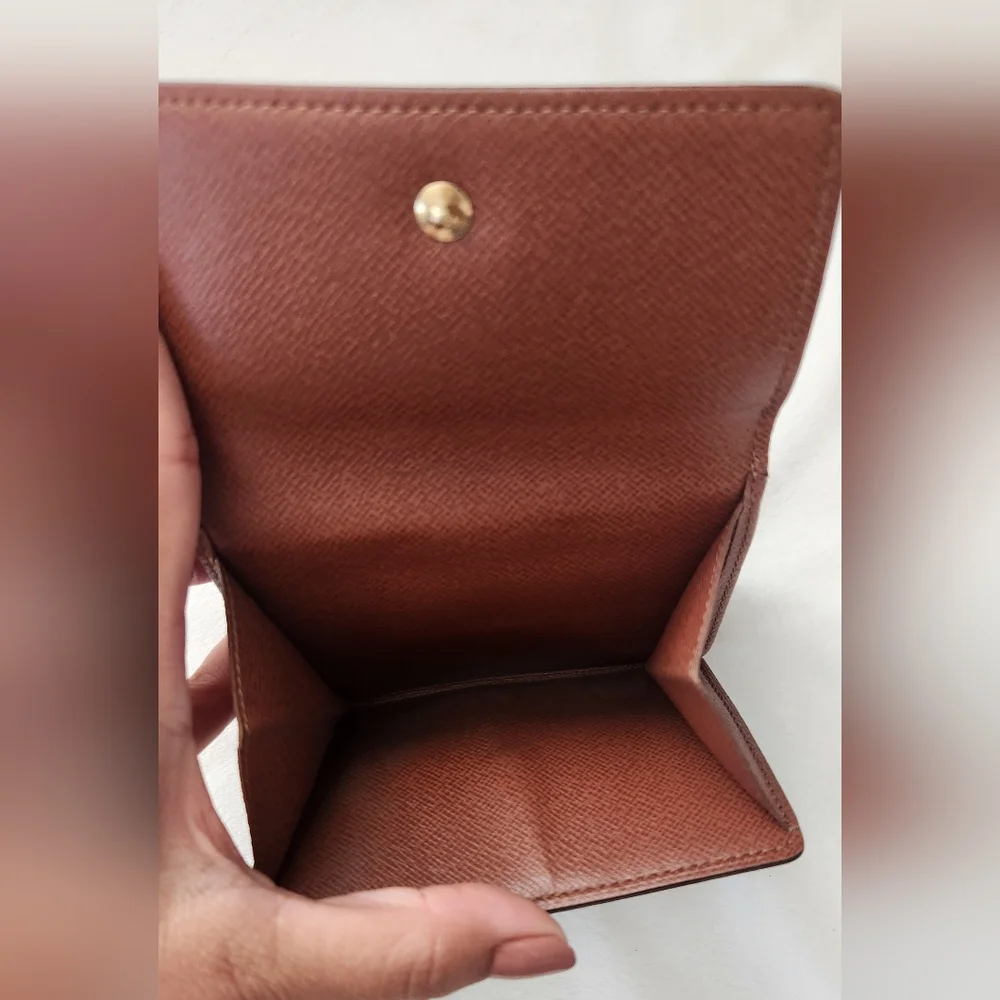 Louis Vuitton Brown Monogram Canvas Compact Wallet